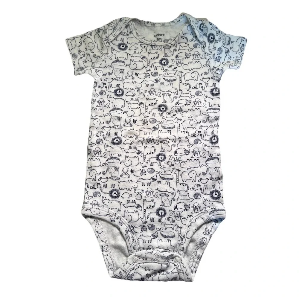 Carter's Just One You Baby Bodysuits Set 3 NB 0-3M 9M Snuggle Bunny Animal Sheep